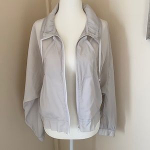 Lululemon light, sheer activewear jacket.